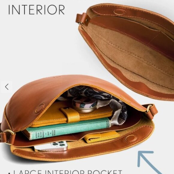 Portland Leather Large Koala Sling in Nutmeg - Picture 3 of 6